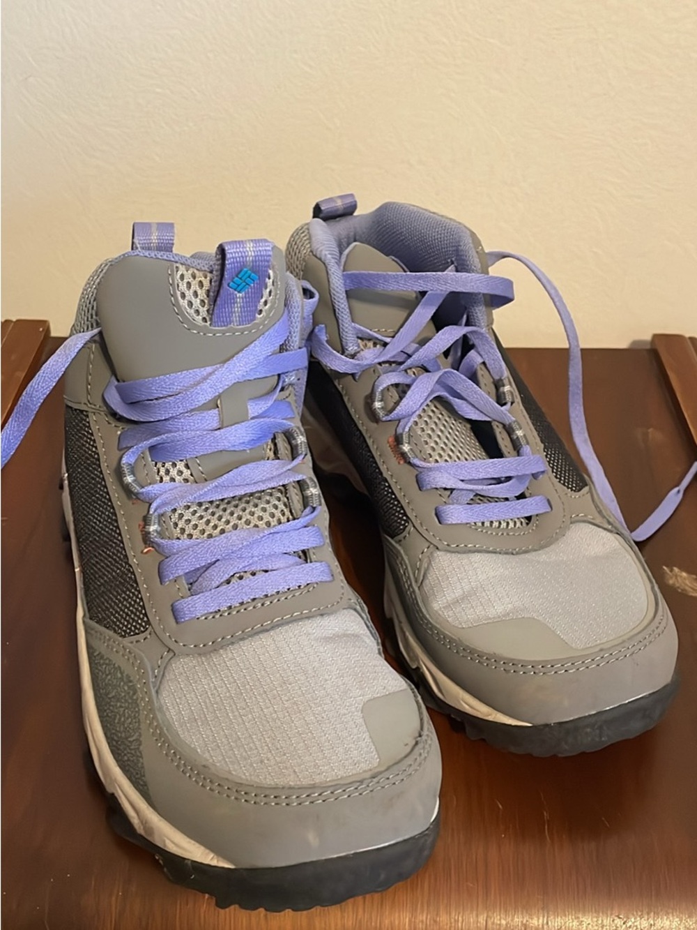 Columbia Gray and Lavender Women's Athletic Sneakers